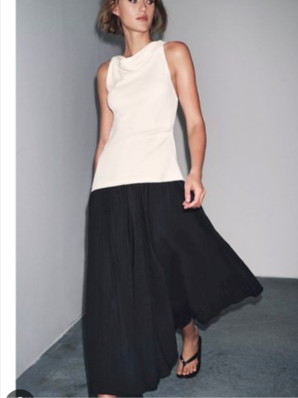 Zara ZW Collection Contrast Maxi Dress NWT Size Medium 8647/991